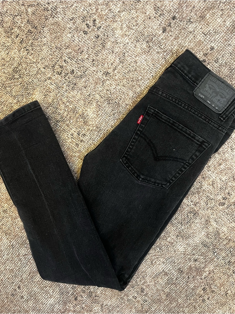 Levi’s Boys 510 Black Skinny Jeans Size 29x29